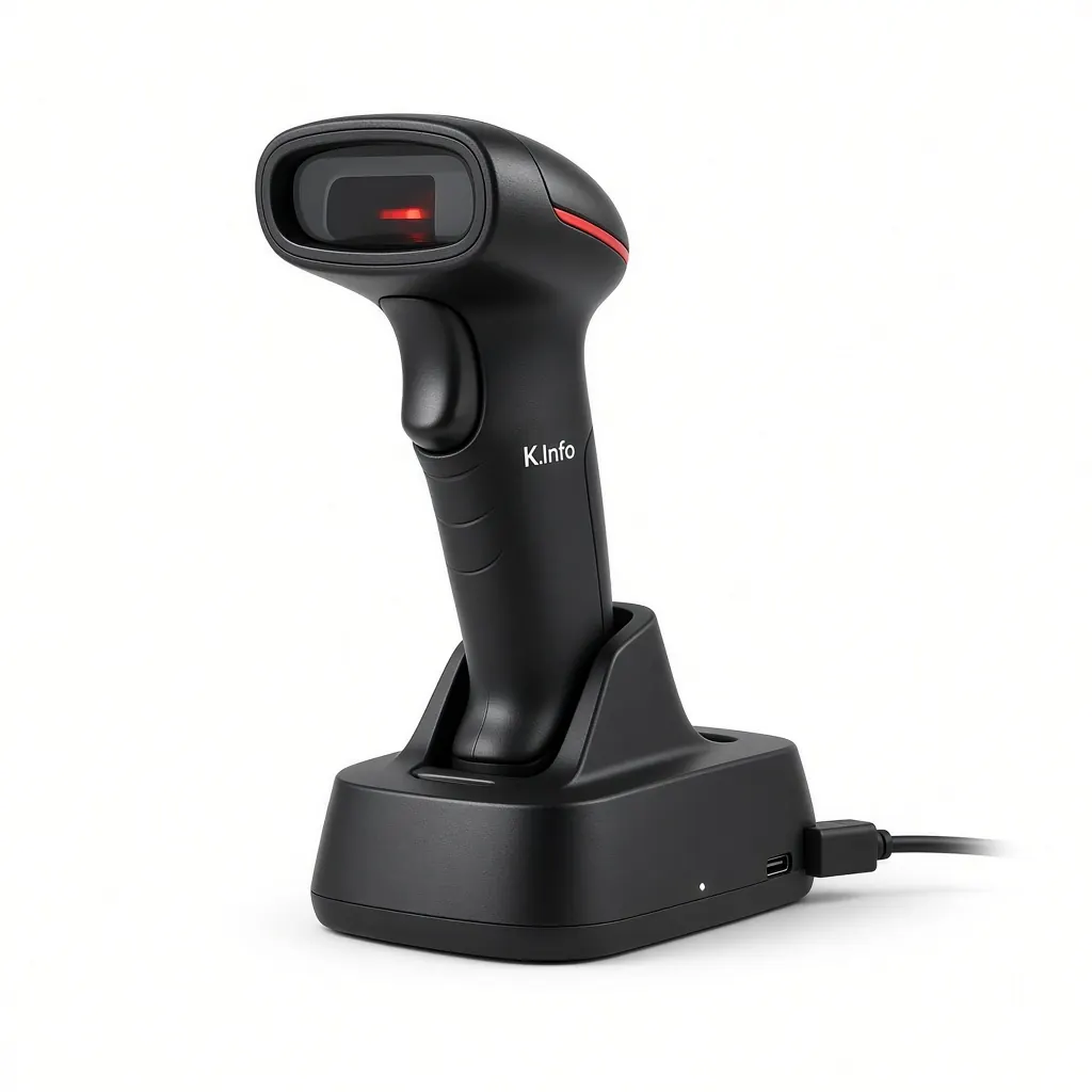 KI-R280 Leitor rádio 2D com base